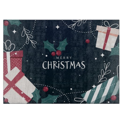 Weihnachten Schneidebrett (Vorderseite)