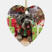 Weihnachten - Schnoodle - Dexter Keramik Ornament (Rechts)