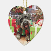 Weihnachten - Schnoodle - Dexter Keramik Ornament (Links)