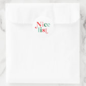 Weihnachten schöne Liste boho farbenfroh modernen  Runder Aufkleber (Tasche)