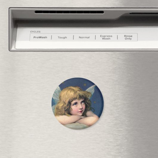 Weihnachten, Schöner Engel mit Gold Stars Magnet (In Situ (Geschirrspüler))