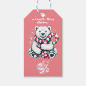 Weihnachten Schöner Weihnachtsmann Geschenkanhänger (Vorderseite)