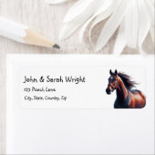 Weihnachten Schönes Brown Horse & Wreath (Insitu)