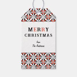 Weihnachten schönes Snowflake Sternmuster CC1281 Geschenkanhänger