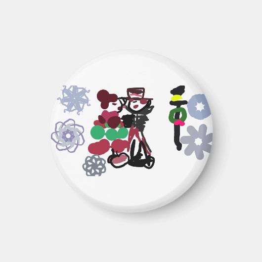 Weihnachten Schönes Spazieren Magnet (Vorne)