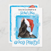 Weihnachten - Schottische Terrier Holiday Einladun (Vorne/Hinten)