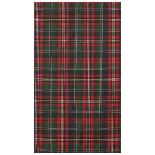 Weihnachten Schottisches rot-grünes Muster Tischdecke (Vorderseite)