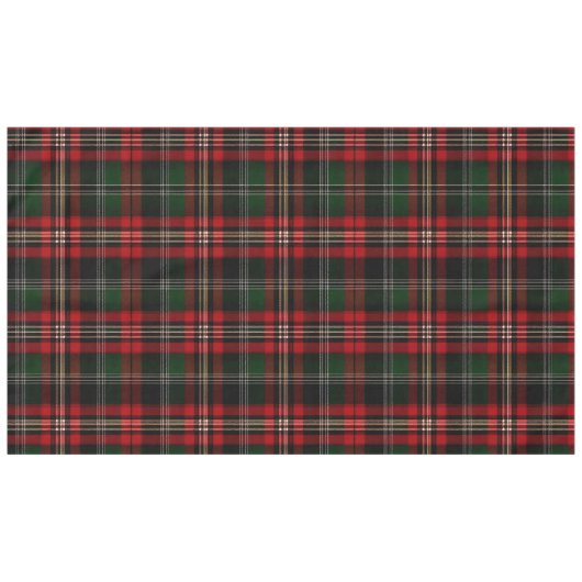 Weihnachten Schottisches rot-grünes Muster Tischdecke (Vorderseite (Horizontal))