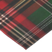Weihnachten Schottisches rot-grünes Muster Tischdecke (Schrägansicht)