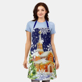 Weihnachten Schürze (Getragen)