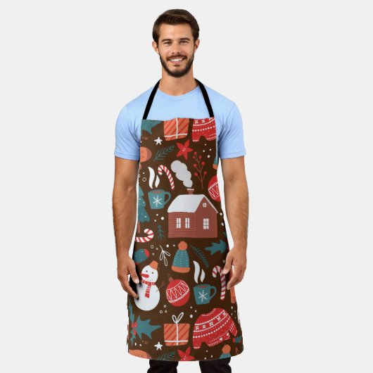 Weihnachten Schürze (Getragen)