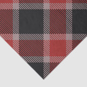 Weihnachten schwarz und roter Ginghamflanell Seidenpapier (Ausschnitt)