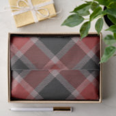 Weihnachten schwarz und roter Ginghamflanell Seidenpapier (Geschenk)