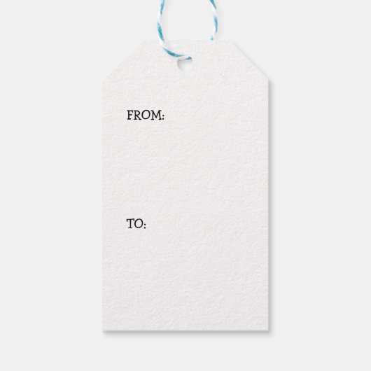 Weihnachten Schwarz und Weiße Katze Farbe Geschenkanhänger (Rückseite)