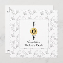 Weihnachten Schwarz-weiße Goldflorschstein-Typogra