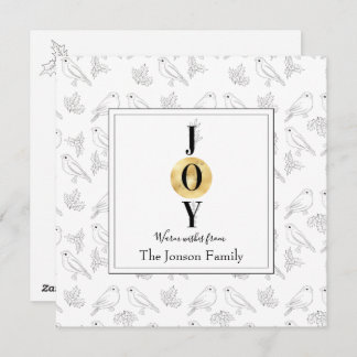 Weihnachten Schwarz-weiße Goldflorschstein-Typogra