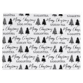 Weihnachten Schwarz-weißen Weihnachten Rustikaler Große Geschenktüte (Rückseite)