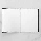 Weihnachten Schwarz-weißer Weihnachtsmann Dankeskarte (Innenseite)