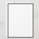 Weihnachten Schwarz-weißer Weihnachtsmann Karte (Rückseite)