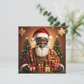 Weihnachten schwarze Weihnachtsgeschenke Weihnacht (Stehend Vorderseite)