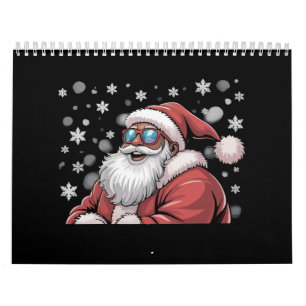 Weihnachten Schwarzer Afroamerikanischer Santa Xma Kalender