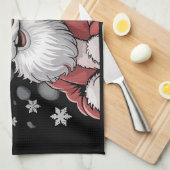 Weihnachten Schwarzer Afroamerikanischer Weihnacht Geschirrtuch (Viertel Falte)