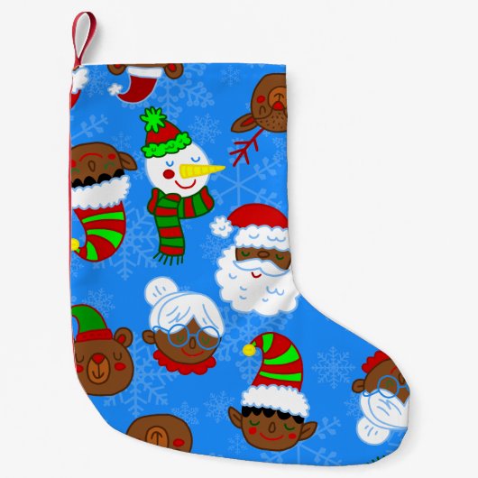 Weihnachten schwarzer Marsch-Claus african santa e Kleiner Weihnachtsstrumpf (Vorderseite)