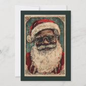 Weihnachten Schwarzer Weihnachtsmann W/ Brille (Vorderseite)