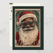 Weihnachten Schwarzer Weihnachtsmann W/ Brille (Vorne/Hinten)