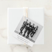 Weihnachten | Schwarzes und Weiß Geschenkanhänger (Beispiel)