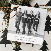 Weihnachten | Schwarzes und Weiß Geschenkanhänger