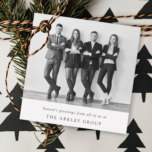 Weihnachten | Schwarzes und Weiß Geschenkanhänger