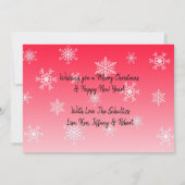 Weihnachten Schwarzweiß-Foto-Karte Joyeux Noël (Rückseite)