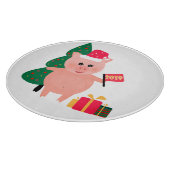 Weihnachten, Schweinejahr Schneidebrett (Ecke)