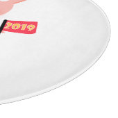 Weihnachten, Schweinejahr Schneidebrett (Ecke)