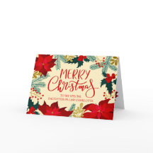 Weihnachten Schwiegertochter Blumen und Stechpalme