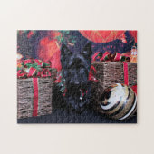 Weihnachten - Scottie - Paisley Puzzle (Horizontal)