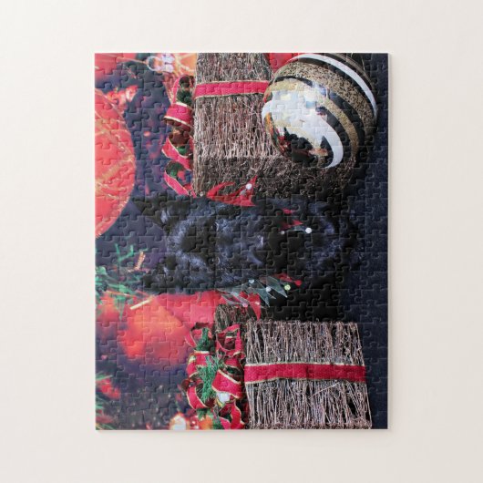 Weihnachten - Scottie - Paisley Puzzle (Vertikal)