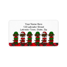 Weihnachten Sechs Schokolade Labrador Welpen