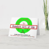 Weihnachten: Seeaffe-Schocker Feiertagskarte (Rückseite)