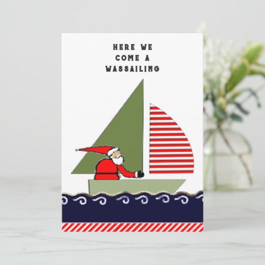 Weihnachten segeln (Stehend Vorderseite)