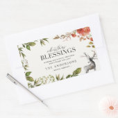 Weihnachten Segeln Aquarellwald Urlaub Rechteckiger Aufkleber (Umschlag)