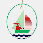 Weihnachten segeln keramikornament (Links)