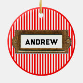 Weihnachten segeln keramikornament (Hinten)