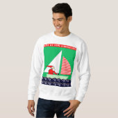 Weihnachten segeln sweatshirt (Vorne ganz)