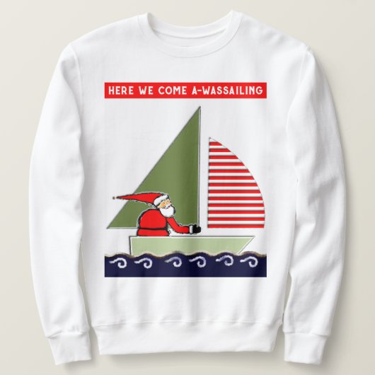 Weihnachten segeln sweatshirt (Design vorne)