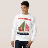 Weihnachten segeln sweatshirt (Vorne ganz)