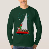 Weihnachten segeln unter den Sternen T-Shirt (Vorderseite)