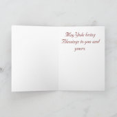 Weihnachten-Segen Feiertagskarte (Innenseite)