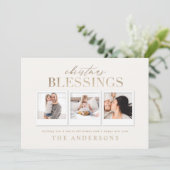 Weihnachten Segen Gold Foto Aquarellfolien h (Stehend Vorderseite)